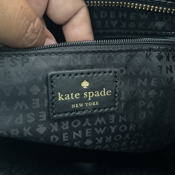 Kate Spade Large Black Tote with Light Pink Tassel - Picture 9 of 14